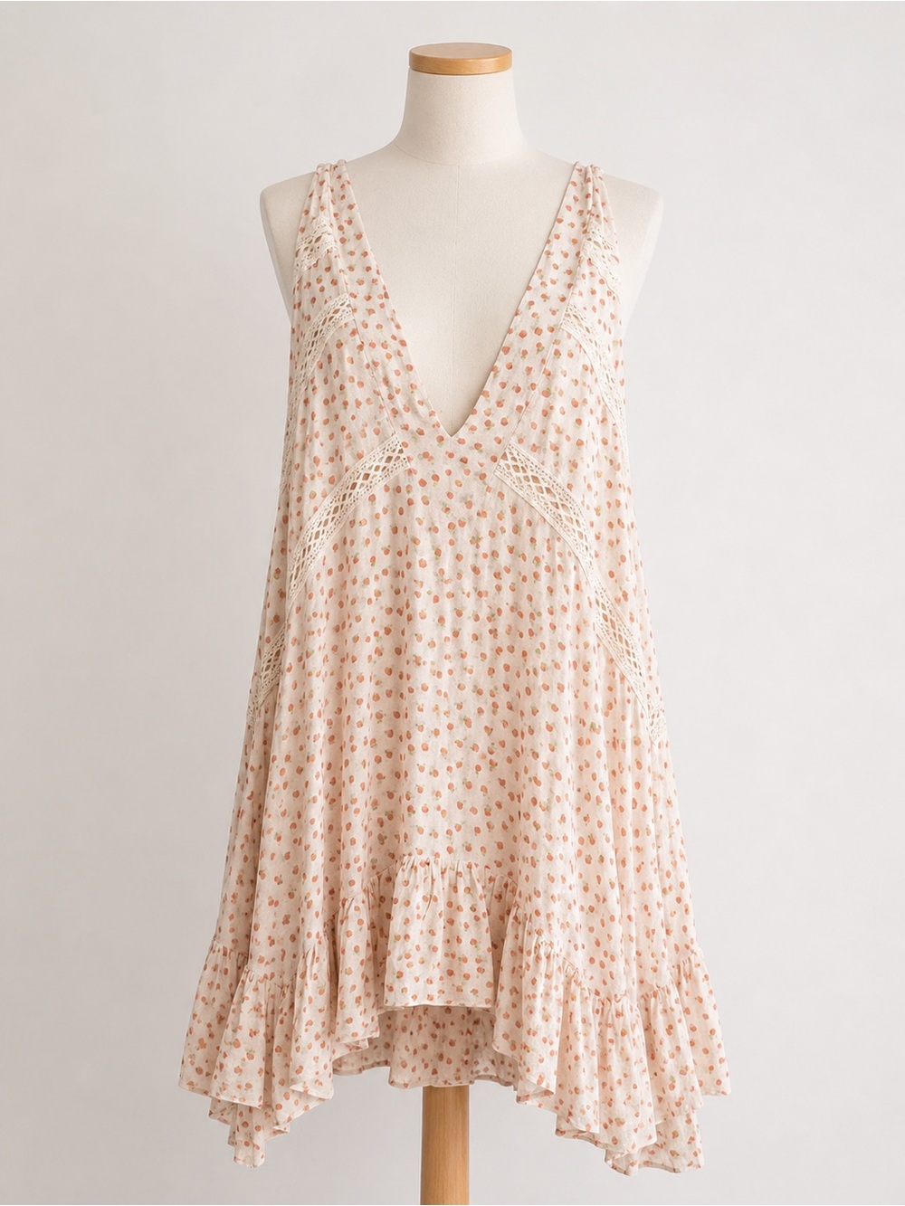 Intimately Free People Voile Lace Trapeze Slip Dress Tunic